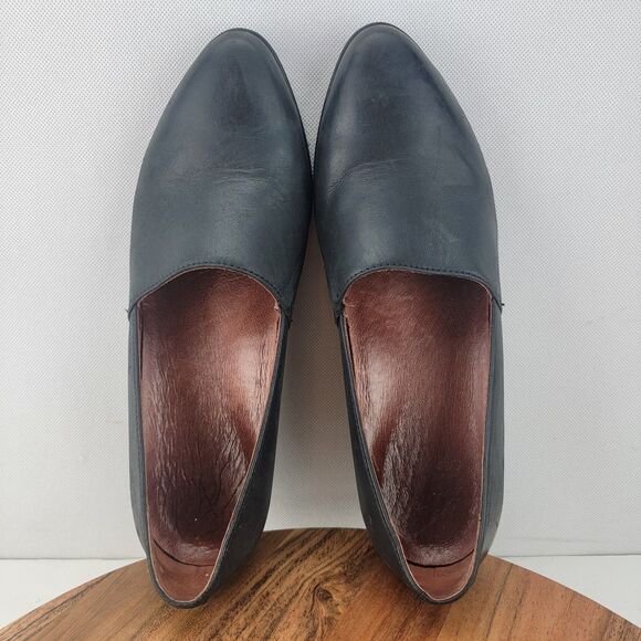 Dansko Womens Size EU38 US7.5-8 Black Liliana Leather Wedge Slip On Work Shoes - Picture 5 of 7